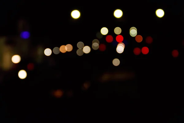 Abstract Background Blurred City Lights Bokeh Effect — Stock Photo, Image