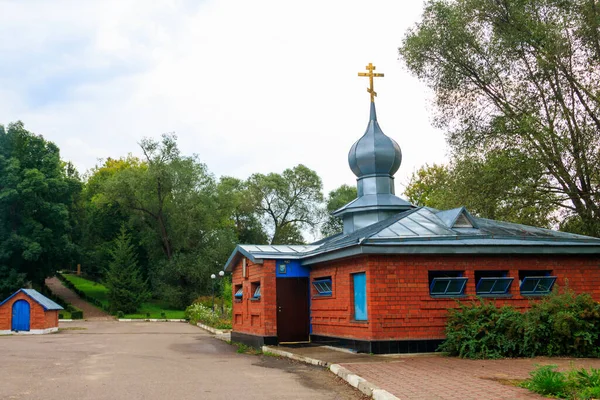 Weihwasserkapelle Namen Der Ikone Der Muttergottes Lebensspendende Quelle Mit Taufbecken — Stockfoto