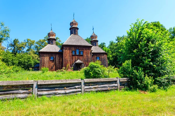 Ancienne Église Orthodoxe Bois Saint Michel Dans Village Pyrohiv Pirogovo — Photo