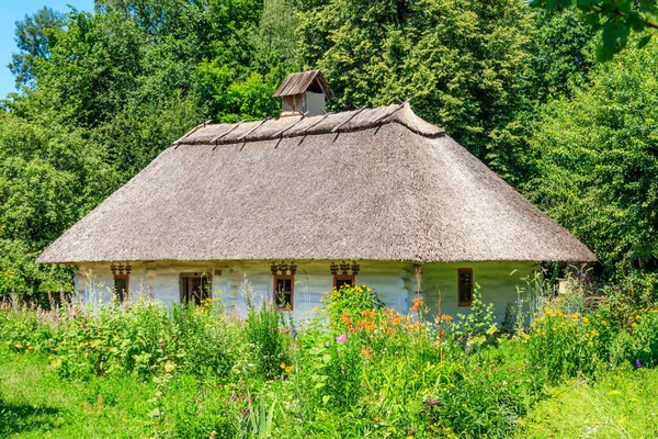 Древний Традиционный Украинский Сельский Дом Селе Пирогово Пирогово Киевом Украина — стоковое фото