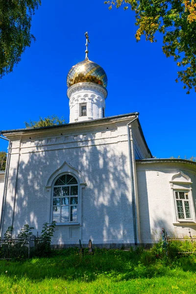 Kościół Świętych Męczenników Gurija Samona Awiwu Miejscowości Karaczarowo Koło Murom — Zdjęcie stockowe