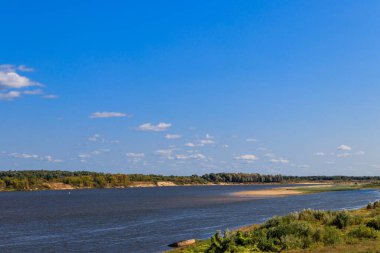 Rusya 'daki Oka Nehri manzarası