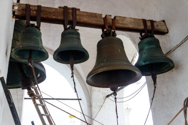Ortodoks kilise çanlarına yakın çekim