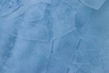 Çatlak buzun dokusu. Kış arkaplanı