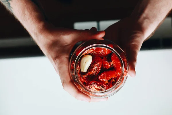 Tomates Frasco — Fotografia de Stock