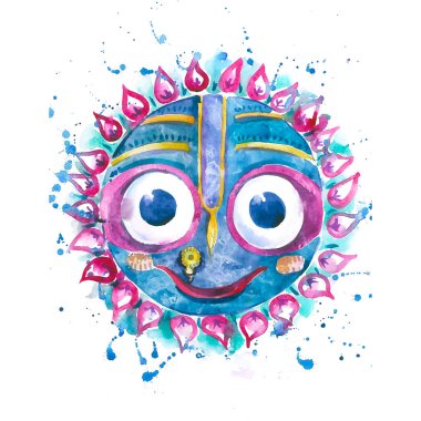 Jagannath suluboya parlak ve güzellik