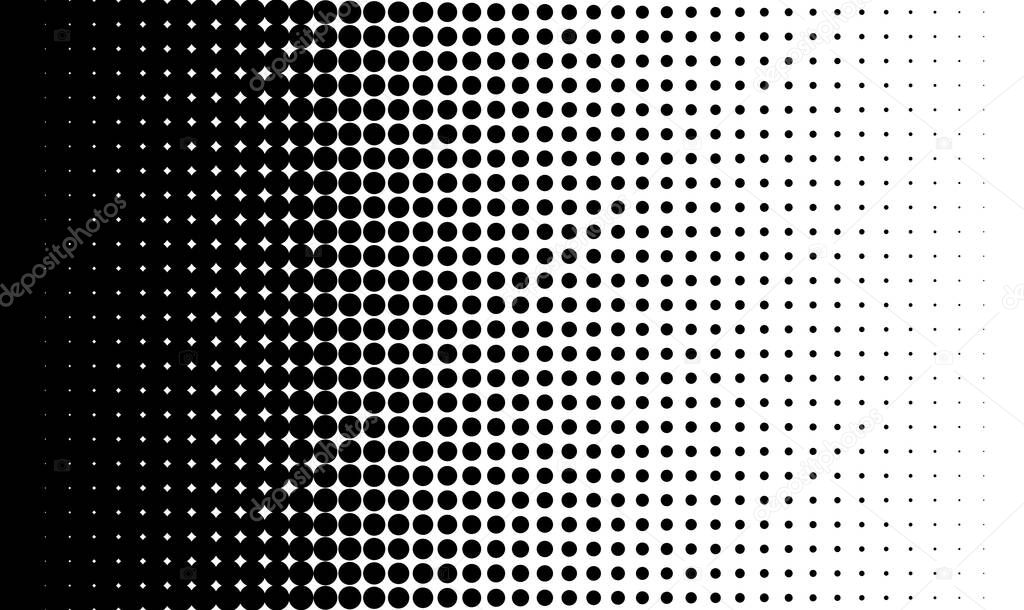 Gradient background with dots Halftone dots design Light effect Vector isolated object for website, card, poster