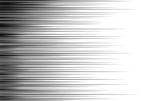 Noir Blanc Lignes Horizontales Fond Rectangle Combat Timbre Pour Carte — Image vectorielle