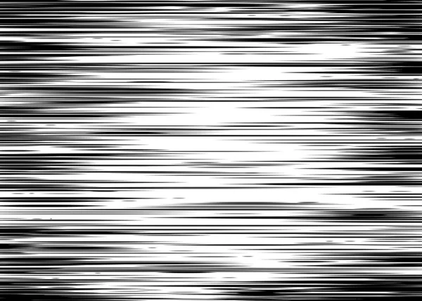 Noir Blanc Lignes Horizontales Fond Rectangle Combat Timbre Pour Carte — Image vectorielle