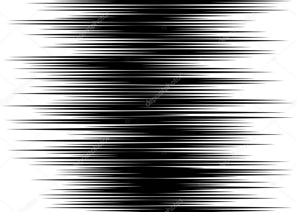 Amplitude lines Digital sound wave Seamless pattern Fight stamp Manga superhero graphic texture Black vector elements on white background Zigzag