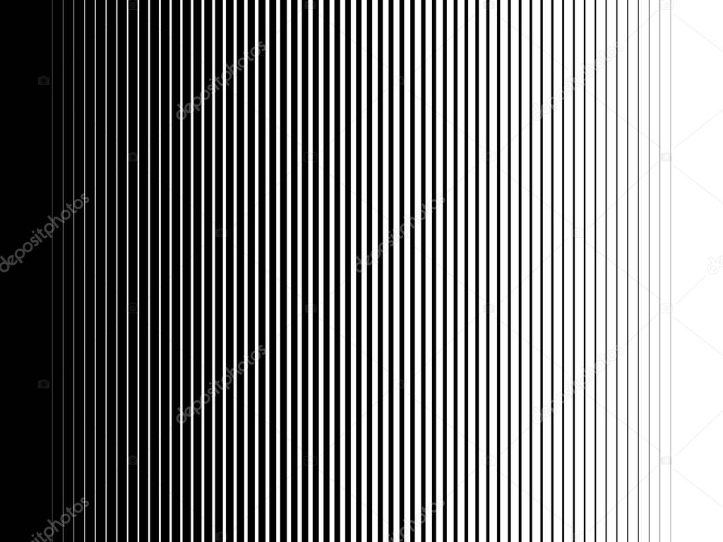 Halftone gradient lines Comic black vertical parallel stripes Fight design Manga or anime speed graphic screen tone Isolated object on white background vector illustration