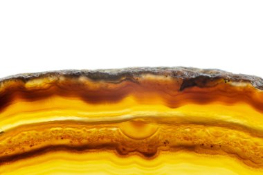 Arka plan, beyaz dilim kahverengi ve turuncu soyutlama kesit