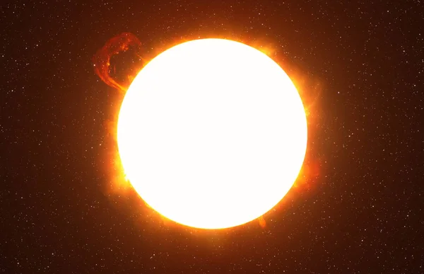 Ljus Sol Mot Mörk Stjärnhimmel Solsystemet Delar Denna Bild Som — Stockfoto