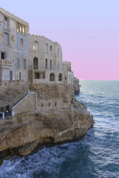 Puglia Polignano Windows Klipporna — Stockfoto