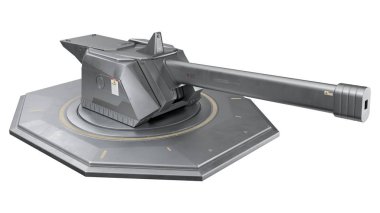 Railgun taret - 3d kavramı