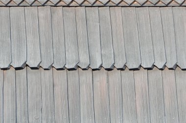 Eski çatı Ahşap çini yapılır. Doku. Yakın çekim