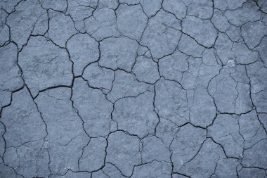 Kırık gri toprak kuru. Kuraklık. Arka plan