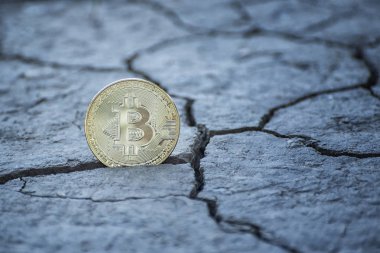 Kırık yere para bitcoin. Mali kavramı