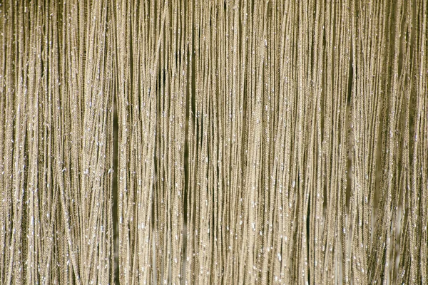 Curtain Shiny Metallic Gold Chains Texture — Stock Photo, Image