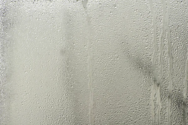 Defrosted Window Glass Bad Weather Window — Stock Photo, Image