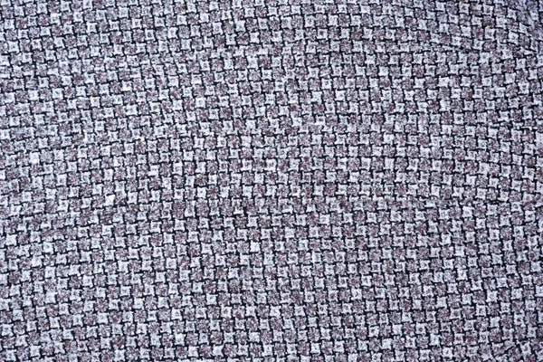 Gray and white wool fabric with a pattern of teeth. Background — Stock Photo, Image