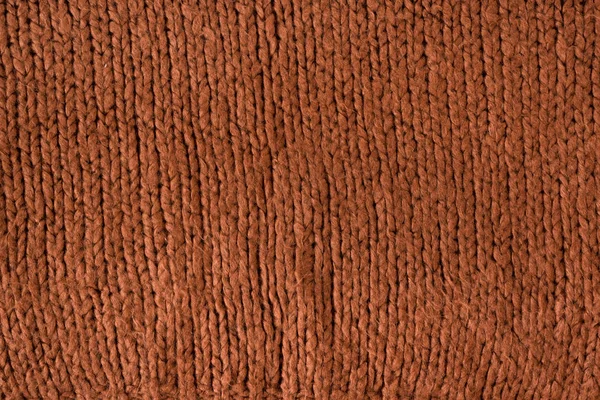 Knitted seamless texture fabric. Sweater close up. Brown — Stock Photo, Image