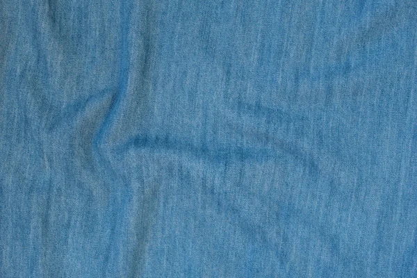Crumpled denim seamless fabric texture. Dark blue color — Stock Photo, Image