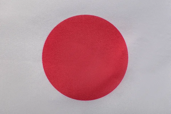Japońska Flaga Zbliżenie Narodowe Symbole Japonii Kraina Wschodzącego Słońca — Zdjęcie stockowe