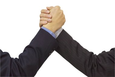İş adamları el birlikte onların toplantı sırasında - taahhüt ekip çalışması kavramı katılmak