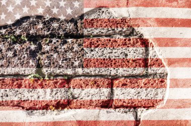 Arka plan için ABD bayrağı kullanın