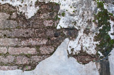 Arka plan kullanmak için doku duvar eski tuğla ve çimento