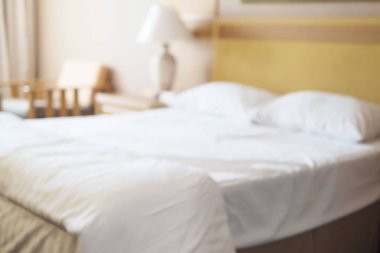 İç otel odasının arka plan için bulanık fotoğraf kullanın