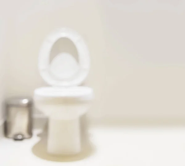 Мягкий Фокус Смыть Туалет Серебряный Ящик Белом Светлом Туалете Комната — стоковое фото