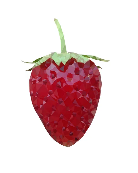 低聚隔离草莓在白色背景 — 图库照片