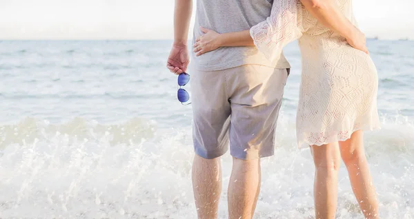 Asiatische Paar Auf Strand — Stockfoto