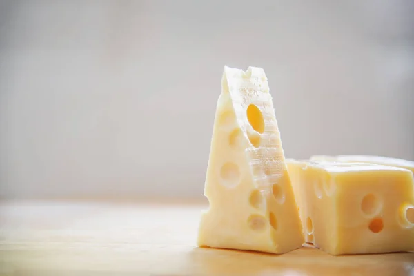 Beaux Fromages Dans Cuisine Concept Préparation Des Aliments Fromage — Photo