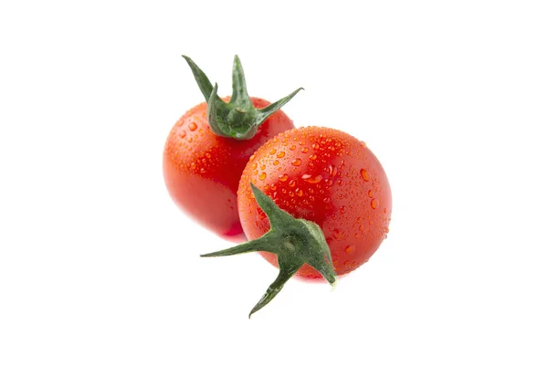 Tomate Mûre Rouge Isolée Sur Fond Blanc Concept Légumes Sains — Photo