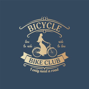 vektör Bisiklet amblemi