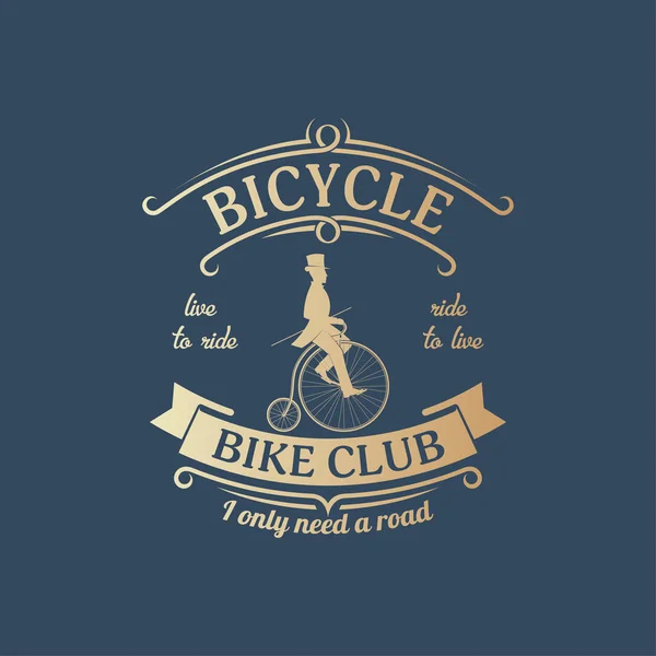 Emblemat wektor rowerów — Wektor stockowy