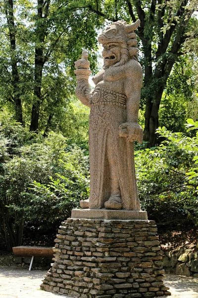 Escultura do ídolo pré-cristão da Morávia — Fotografia de Stock