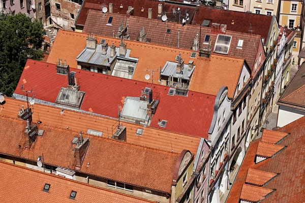 Eski bohem leyleklerin cam pencereli evler 