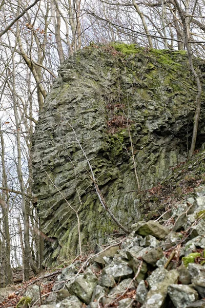 Piedra Volcánica Roca Eruptiva Con Textura Característica — Foto de Stock