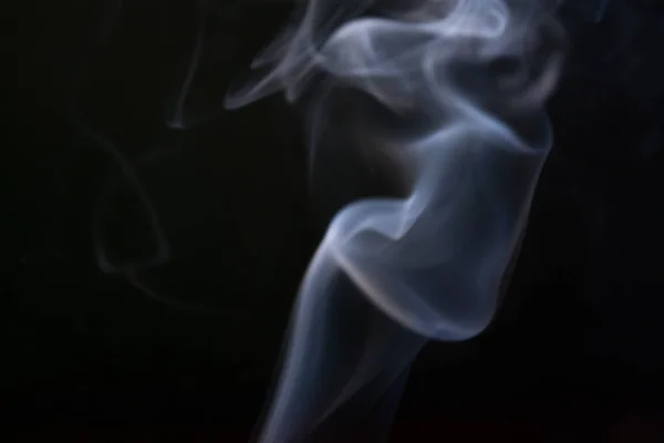 Smoke Texture Black Background — Stock Photo, Image