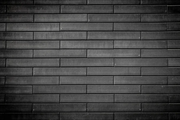 Black brick wall — Stock Photo, Image