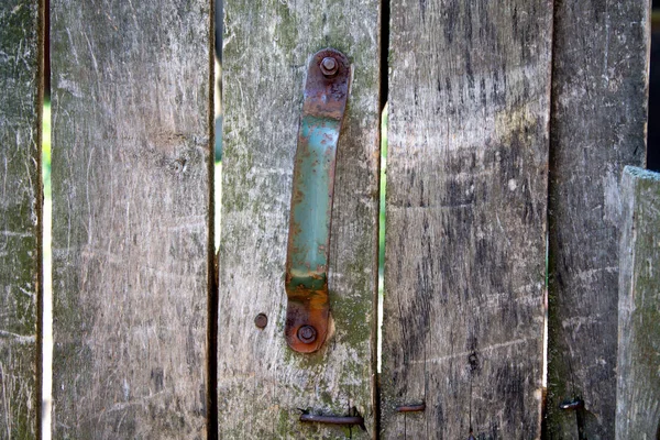 Vecchio recinto di legno da vicino — Foto Stock