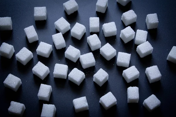 Cubos de azúcar de cerca —  Fotos de Stock
