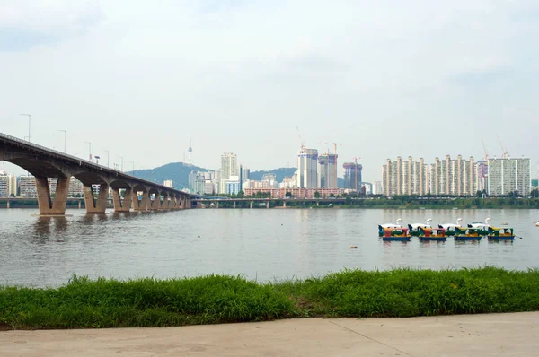 Seoul Hang Gang river in summer