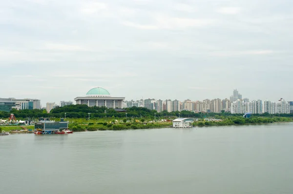 Río Hangang en Seúl en verano en Corea — Foto de Stock