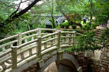 Seul'de dağdaki Budist tapınağı