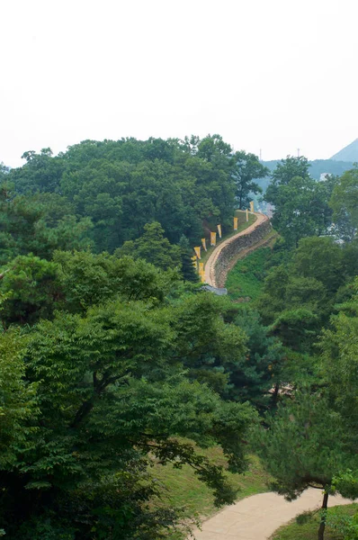 Pevnost Gongju Gongsanseong v Jižní Koreji — Stock fotografie